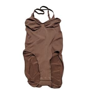 Reoria NWT Size XL Brown Sculpting Shapewear Sleeveless Full Brief Bodysuit